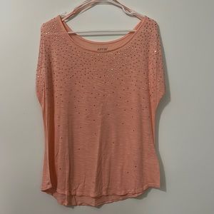 Apt 9 Blouse with Rhinestone accents